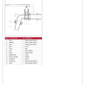 Cấu tạo thông số kích thước Vòi đồng ITAP 144