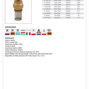 Cấu tạo thông số kích thước rọ bơm đồng ITAP 140